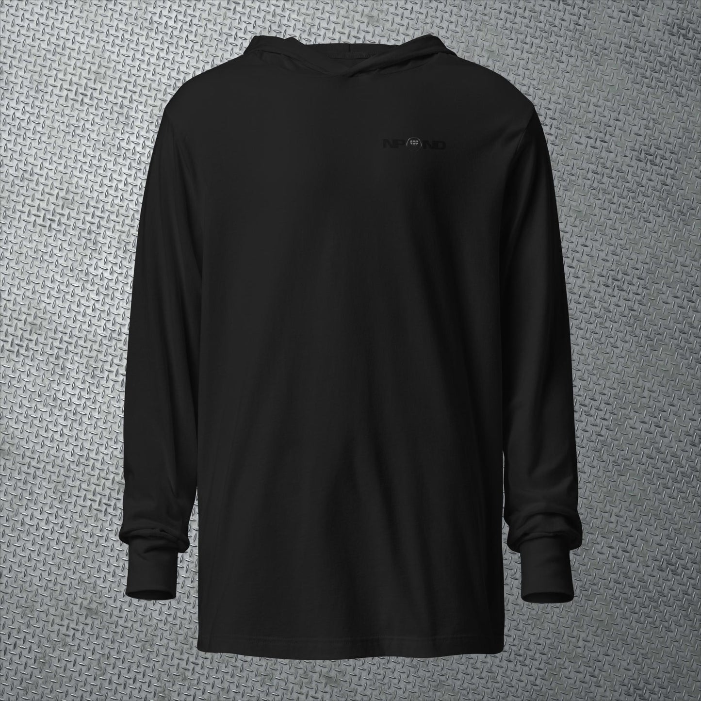 BLACKOUT Hooded long-sleeve tee