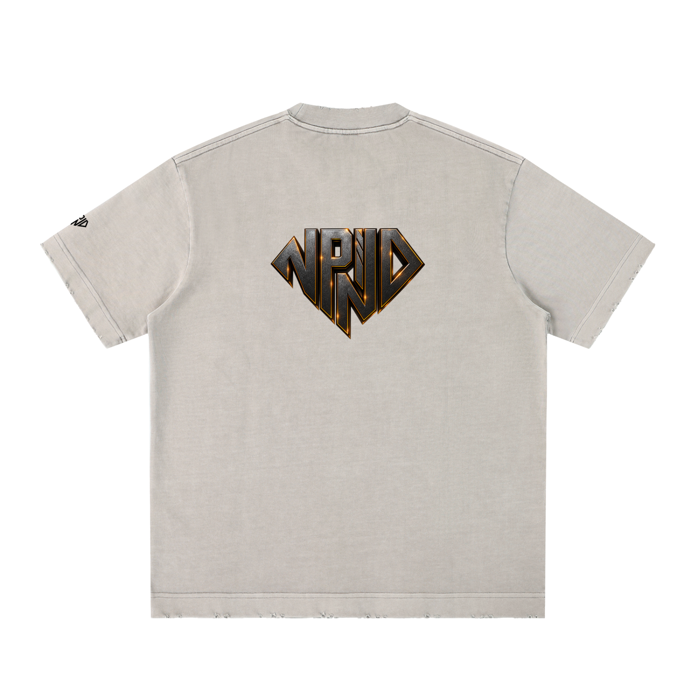 NPND Heavyweight Vintage Washed Frayed T-Shirt