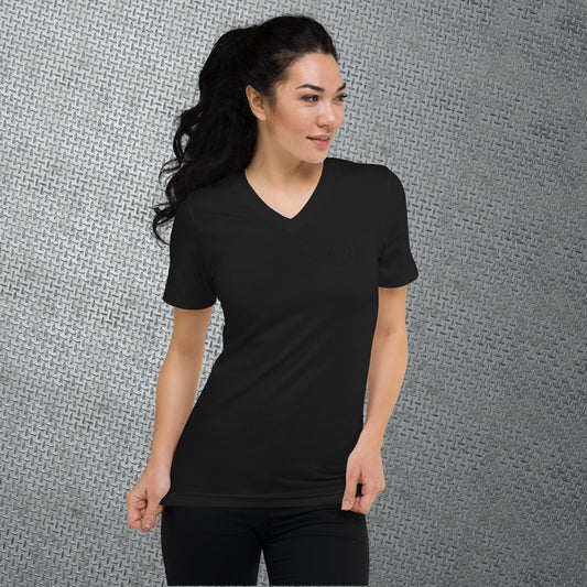 BLACKOUT Short Sleeve V-Neck T-Shirt (Ladies)