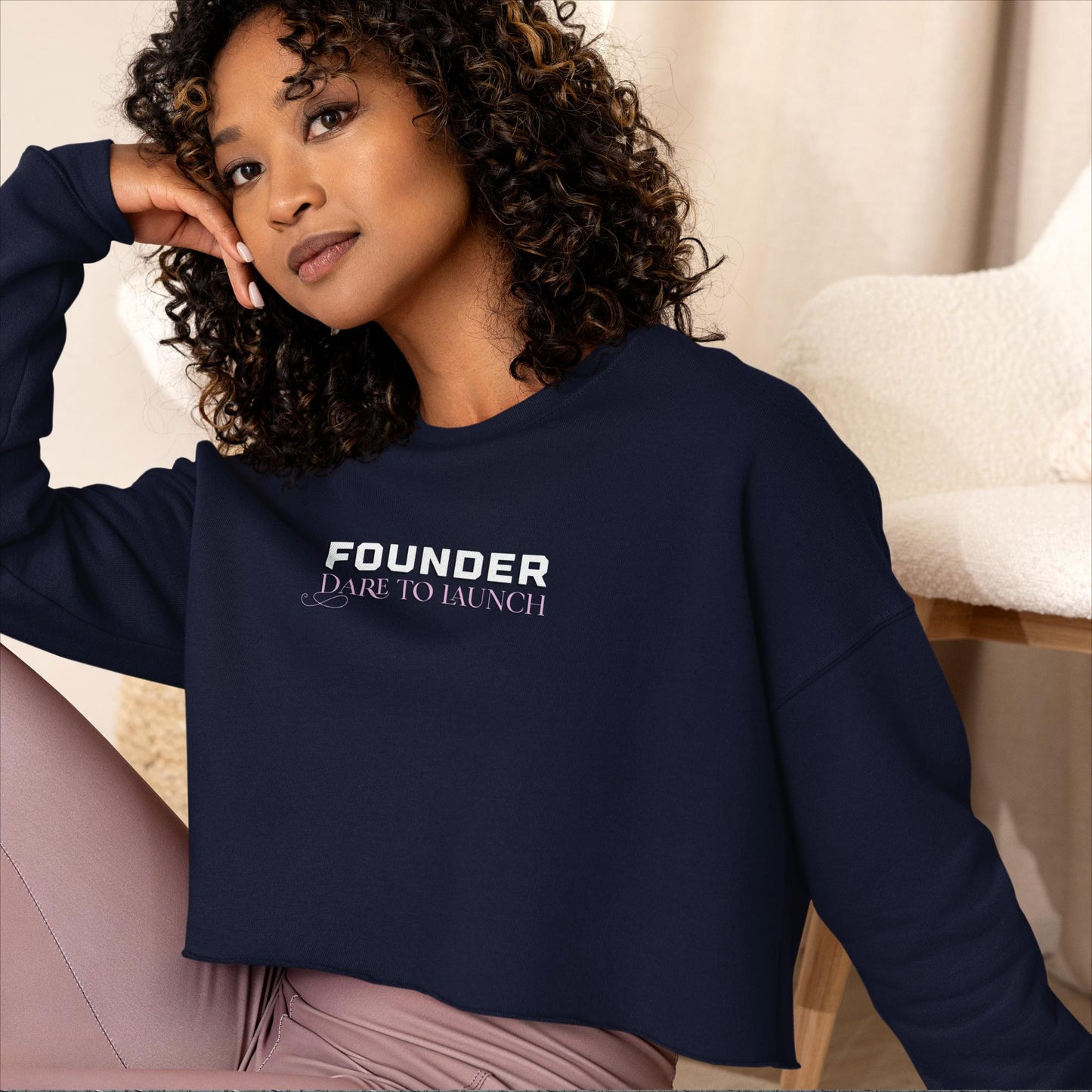 FOUNDER Crop Sweatshirt